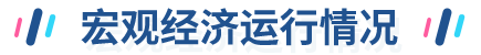 宏观经济运行情况